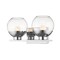 Z-Lite Osono 2 Light Vanity, Chrome & Clear 1924-2V-CH-LED - alternate 3